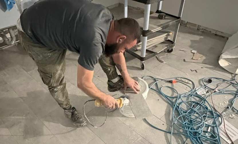 Tiling, flooring, and surface work